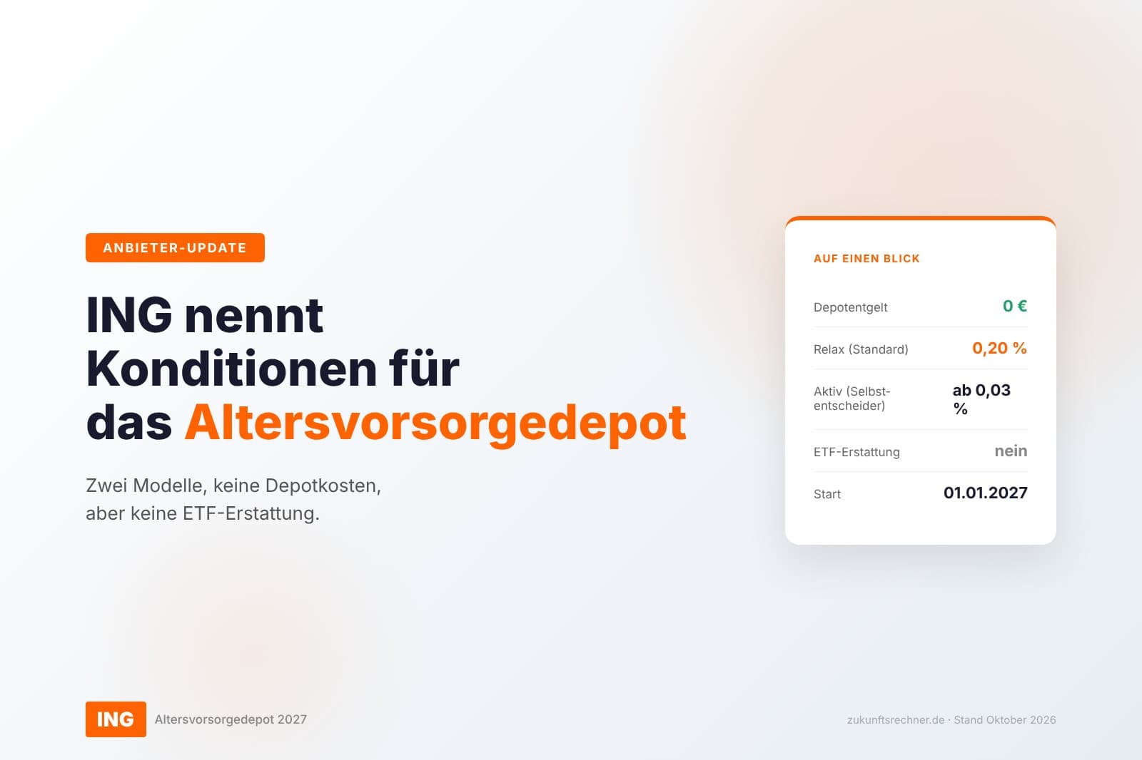 Smartphone mit ING-App, dahinter ein unscharfes Büro
